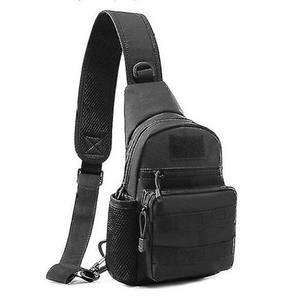 Militär Taktisk Axelväska Herr Vandringsryggsäck Nylon Utomhus Jakt Camping Fiske Molle Armé Trekking Bröst Sling Bag