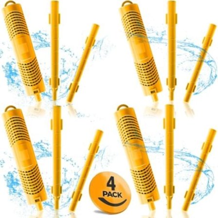 Mineraalipuikkoja kylpylään, 4 kpl - porealtaan suodatinpatruunaan - käyttöikä 4 kuukautta - keltainen