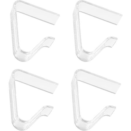 Muoviset pöytäliinan pidikkeet, 4 kpl liukumattomat pöytäliinan pidikkeet, läpinäkyvät pidikkeet pöytäliinan pidikkeeseen, puutarha ravintola piknik