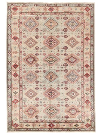 Orientalischer Kazak Ariana Teppich 164X240 Beige/Braun Wolle, Afghanistan