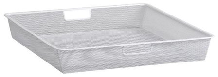 Elfa 155190 trådkurv hvit 527x527x85 mm, Garderobeinnredning