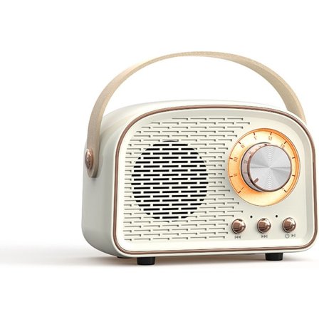 Bluetooth-kaiutin, söpö minikaiutin, kaiuttimet, kannettava langaton Bluetooth-kaiutin, valkoinen