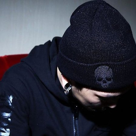 Vinter varm lue for menn Skalleutskrift Strikket Heklet Lue Slouchy Cap Utendørs Ski