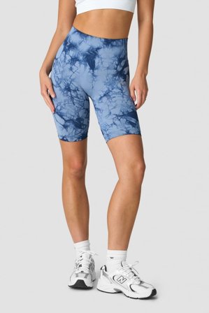 ICANIWILL - Define Seamless Tie Dye Biker Shorts Urban Blue - Dame - ICIW