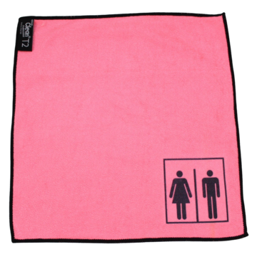 Mikrofiberklut Vikur Wc Rød