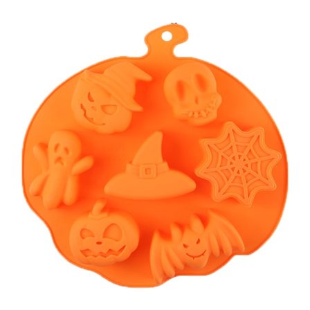 Set av Halloween Shape Ice Cube Molds / Molds - Kul Spooky