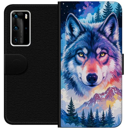 Kompatibel Tegnebogsetui til Huawei P40 Pro Varg neon