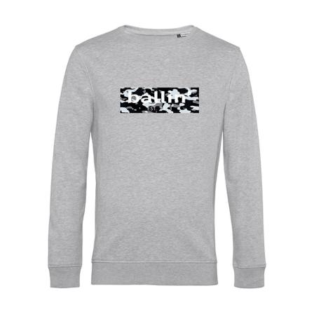 Ballin Est. Camo Block Trui , Grijs , Heren , Maat: XS