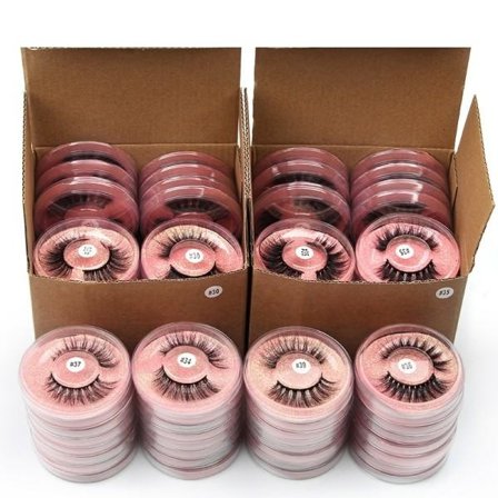 10 par fluffy mink øjenvipper naturlige lange 3d falske mink vipper