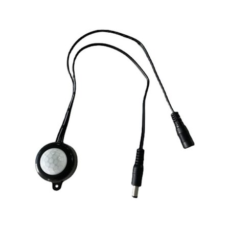 DC5V-24V 12V 5A PIR Bevægelsessensor Infrarød Fotosensor Detektor Afbryder til LED Lysstrimler, Sort