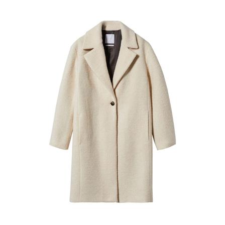 Mango - Ullkappor - Beige - Dam - Storlek: S, Dam, Storlek: S