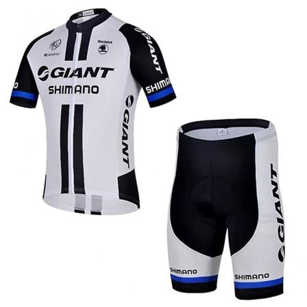 Svart og hvit sykkeltrøye sett Kortsermet sykkeltrøye Sykkeltrøye Sykkeltrøye Bib Shorts 4XL