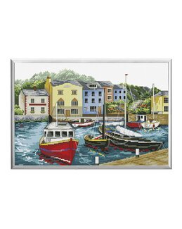 Broderipakke Bilde Båthavn - Needleart World