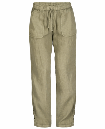 Amundsen Safari Linen Pants Womens Olive Ash