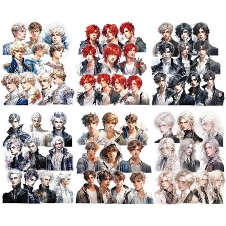 60 st Vintage-klistermärken Teenager PET Scrapbooking Dekorativa Fotoalbum Estetiska Klistermärken för Bullet Journal Tillbehör och Scrapbook