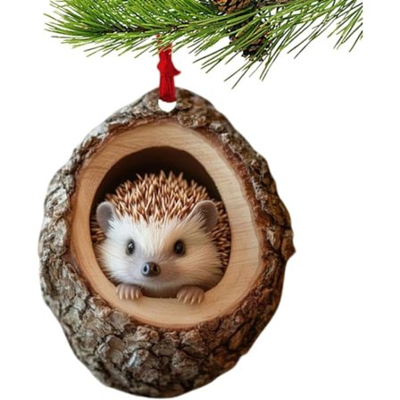 Juldekorationer i form av djur - Söt 2D Akryl Julgran Djur