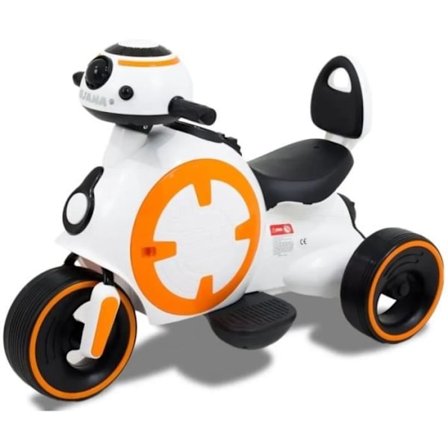 Motorcykel för barn - Space - 6V - Vit - 3 Hjul - El - Från 3 år