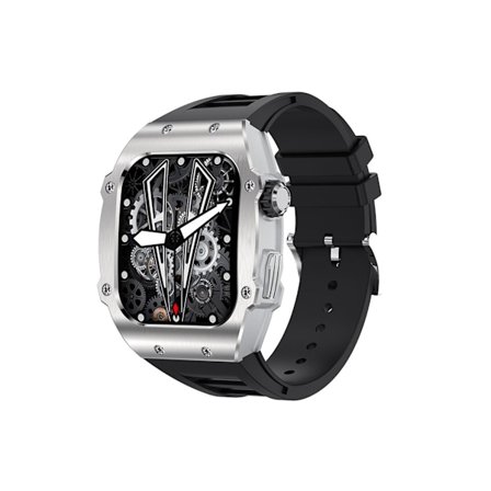 Smartwatch med Bluetooth-opkald, vandtæt design, måling af iltindhold i blodet, blodtryk, pulsmåling og skridttæller