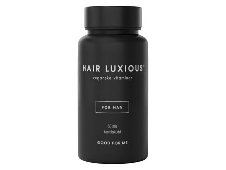 Good For Me Hair Luxious Veganske Vitaminer for han, 60 stk.