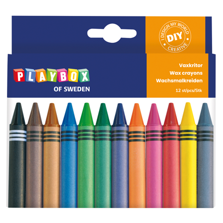 Playbox Craies de cire lot de 12