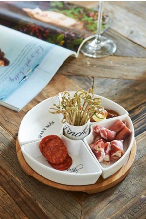 Riviera Maison Fat til Tapas, hvitt