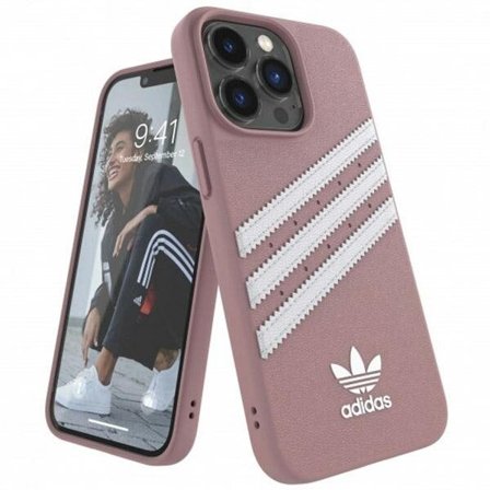 Adidas OR Formstøbt etui PU til iPhone 13 Pro / iPhone 13 - Pink