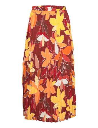 Onlalma Life Poly Plisse Skirt Aop Ptm Knälång Kjol Multi/mönstrad ONLY