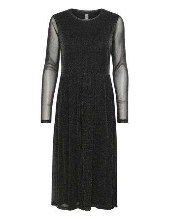 Cushiny Melida Dress Knälång Klänning Black Culture