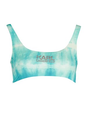 Karl Lagerfeld Beachwear Costume Parte Sopra Donna Azzurro