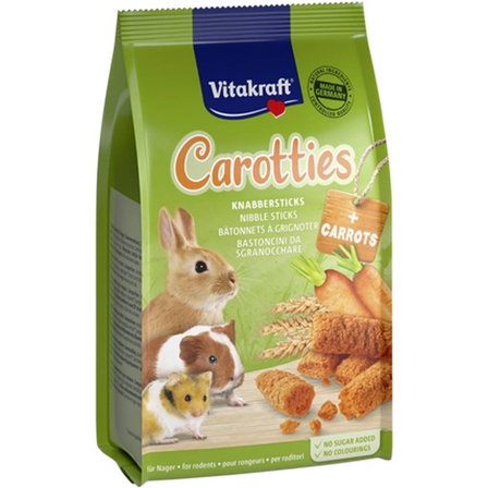 Vitakraft - Gnager Carotties Snack 50 g - Smådyr - Godbiter og gnagestenger - Belønningsgodbit for smådyr - ZOO.no