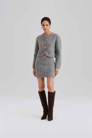 Malina - Sammy mini skirt - L - Grey