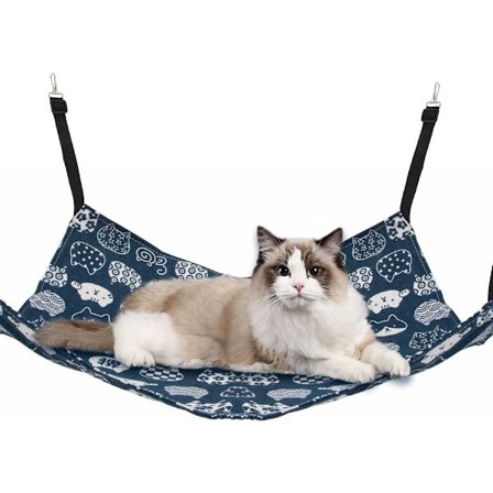 Kattehengekøye og -huske, innendørs katteseng og tilbehør til kattebur og kjæledyrbur