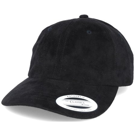 Yupoong - Low Profile Velcro Black Adjustable - Yupong Adjustable Black Cap - @ Hatstore