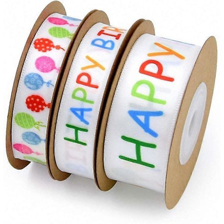 3 st. Banderoll för Presentinslagning Julgran Fest Dekoration Grattis På Födelsedagen