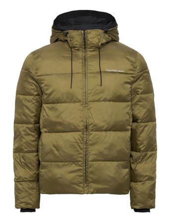 Logo Tape Lw Padded Jacket Vuorillinen Takki Topattu Takki Vihreä Calvin Klein Jeans