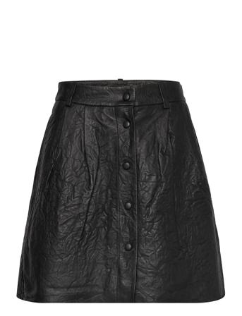 2Nd Gabin - Crinkled Leather Black 2NDDAY
