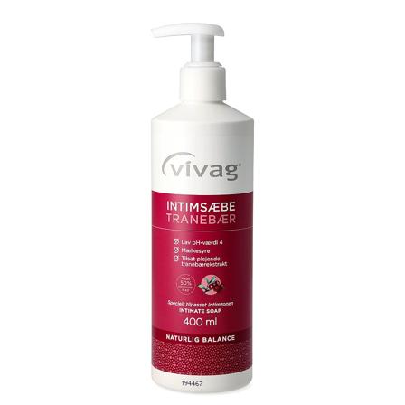 Vivag Intimsæbe med Tranebær 400 ml, Skincare, Intimpleje, Intimvask