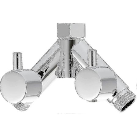 Messinkinen jakoventtiili suihkun sulkuventtiili 2-suuntainen Y-jakaja 1/2 tuumaa suihkuletkulle ja suihkupäälle kromi helmikuu2