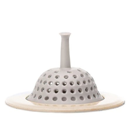 Good Grips Silikon Avløpsfilter, Rund Avløpsstopper, 11 cm Diameter, Beige