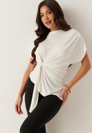 BUBBLEROOM-Drapy Knot Top-XL