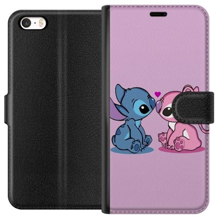 Kompatibel Tegnebogsetui til Apple iPhone SE (2016) Lilo og Stitch