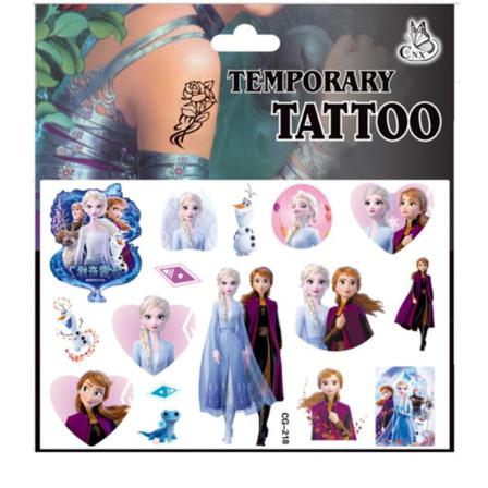 Frozen Tatueringar - 15st - Barntatueringar - Elsa, Anna, Frost Multicolor Cg-218