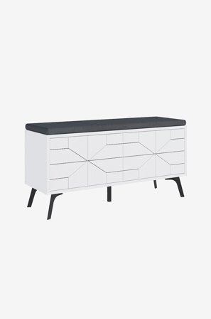 Hanah Home - Kenkäkaappi Daniel - Valkoinen - Kenkäkaapit - - Homeroom