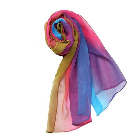 Silk Scarf Sjal MULTICOLOR