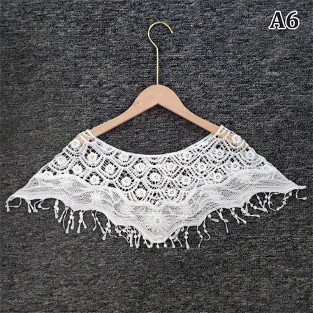 Kvinder strik udhulet sjal wrap bryllup brude aftenkjole L