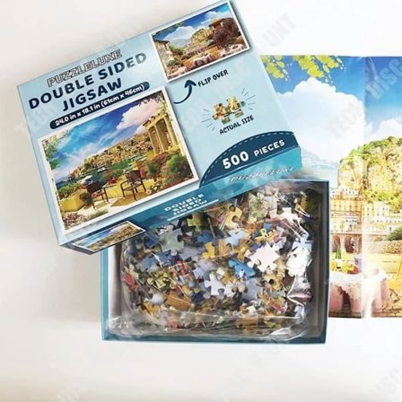 Puzzle - TECH DISCOUNT - Världscupen 2018 - Frankrikes lag - 500 bitar - 50x35 cm - HD