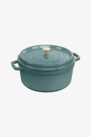 Staub - Gjutjärnsgryta 26 cm - Grønn - Gryter & kasseroller - Fra Homeroom