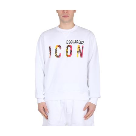 Dsquared2, Sweatshirts Biały, Mężczyzna, Rozmiar: S