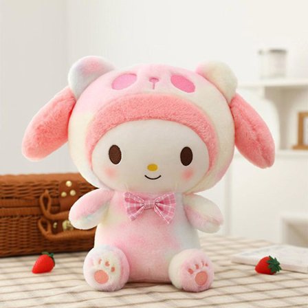 Kawaii Sanrio Plyslegetøj Fyldt Dukke Kreativ Sød Kuromi Melody Cinnamoroll Fyldt Legetøj til Børn Fødselsdag Børnedag