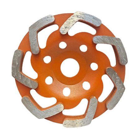 Boomerang 125mm x 22.2mm Professionell Diamantkoppskiva för Lim, Betong, Sten Optimerad för Dammborttagning
